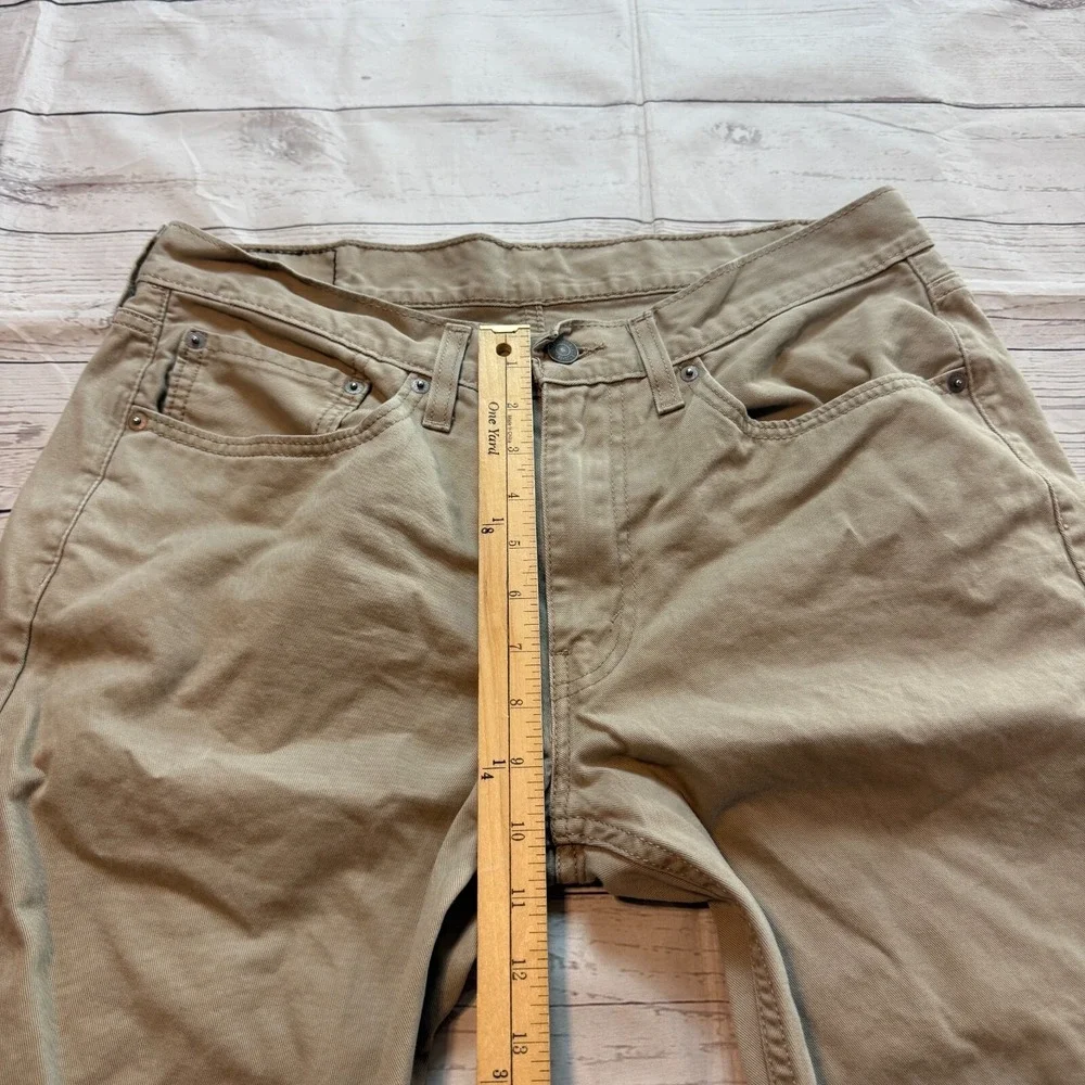 Levi's 514 Jeans Khaki Tan Chino Pants Men's Size 34x32‎ (Fits 32x29)